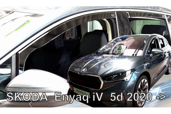 Skoda Enyaq 5D 2020+ Σετ Ανεμοθραυστες Αυτοκινητου Απο Ευκαμπτο Φιμε Πλαστικο Heko - 4 ΤΕΜ.