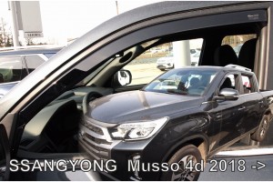 Ssangyong Musso 4D 2018+ Ζευγαρι Ανεμοθραυστες Απο Ευκαμπτο Φιμε Πλαστικο Heko - 2 ΤΕΜ.
