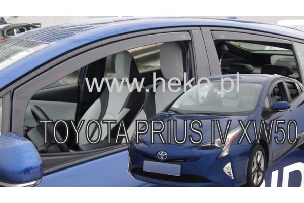 Toyota Prius 5D 2016+ Σετ Ανεμοθραυστες Αυτοκινητου Απο Ευκαμπτο Φιμε Πλαστικο Heko - 4 ΤΕΜ.