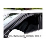 Toyota Highlander (XU70) 5D 2019+ Ανεμοθραυστες Αυτοκινητου Απο Ευκαμπτο Φιμε Πλαστικο Heko - 2 ΤΕΜ.