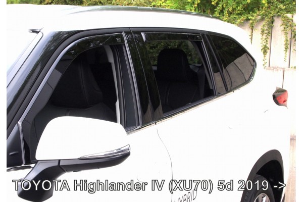 Toyota Highlander (XU70) 5D 2019+ΣΕΤ Ανεμοθραυστες Αυτοκινητου Απο Ευκαμπτο Φιμε Πλαστικο Heko - 4 ΤΕΜ.