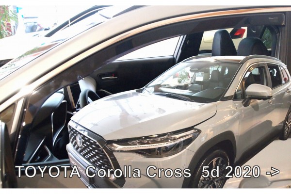 Toyota Corolla Cross 5D 2020+ΖΕΥΓΑΡΙ Ανεμοθραυστες Απο Ευκαμπτο Φιμε Πλαστικο Heko - 2 ΤΕΜ.