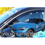 Volvo C40 5D 2021+ Σετ Ανεμοθραυστες Αυτοκινητου Απο Ευκαμπτο Φιμε Πλαστικο Heko - 4 ΤΕΜ.