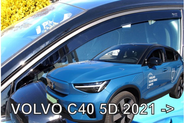 Volvo C40 5D 2021+ΖΕΥΓΑΡΙ Ανεμοθραυστες Απο Ευκαμπτο Φιμε Πλαστικο Heko - 2 ΤΕΜ.