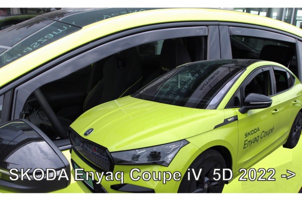 Skoda Enyaq Coupe 5D 2022+​ Σετ Ανεμοθραυστες Αυτοκινητου Απο Ευκαμπτο Φιμε Πλαστικο Heko - 4 ΤΕΜ.