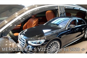 Mercedes S W223 /V223 4D 2020+ Σετ Ανεμοθραυστες Αυτοκινητου Απο Ευκαμπτο Φιμε Πλαστικο Heko - 4 ΤΕΜ.