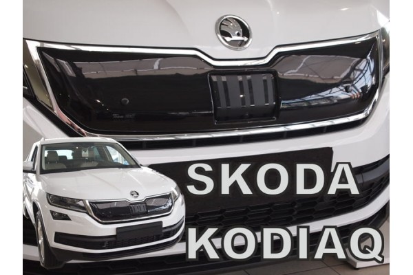 Skoda Kodiaq 5D 2016+ Καλυμμα Ψυγειου Χειμωνα Αυτοκινητου Απο Ευκαμπτο Φιμε Πλαστικο Heko