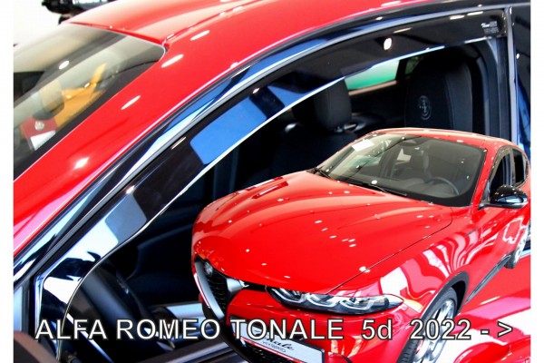Alfa Romeo Tonale 5D 2020-ΖΕΥΓΑΡΙ Ανεμοθραυστες Απο Ευκαμπτο Φιμε Πλαστικο Heko - 2 ΤΕΜ.