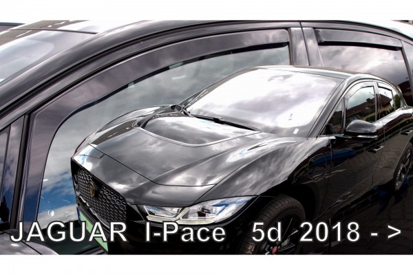 Jaguar I-PACE 5D 2018+​ Σετ Ανεμοθραυστες Αυτοκινητου Απο Ευκαμπτο Φιμε Πλαστικο Heko - 4 ΤΕΜ.