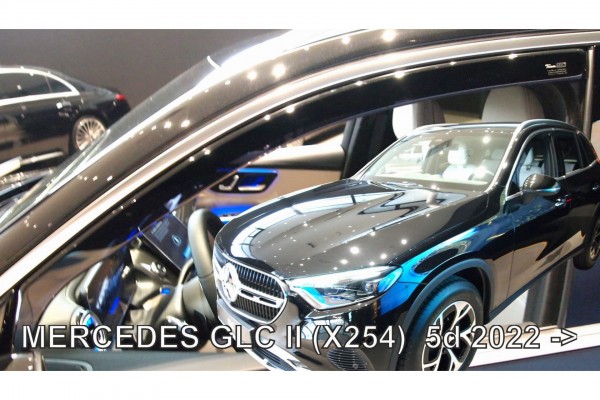 Ανεμοθραυστες Για Mercedes Glc X254 5D 2022+ - Ζευγαρι Αυτοκινητου Απο Ευκαμπτο Φιμε Πλαστικο Heko - 2 ΤΕΜ.