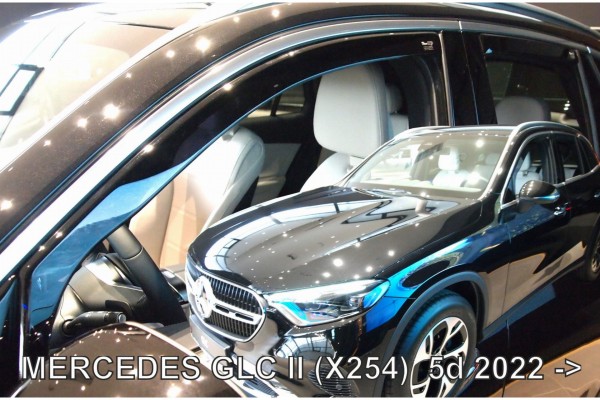 Mercedes Glc X254 5D 2022+ - Ανεμοθραυστες Σετ Αυτοκινητου Απο Ευκαμπτο Φιμε Πλαστικο Heko - 4 ΤΕΜ.