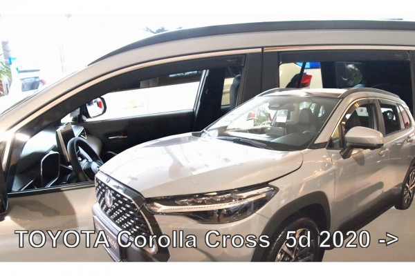 Toyota Corolla Cross 5D 2020+ Ανεμοθραυστες Σετ Αυτοκινητου Απο Ευκαμπτο Φιμε Πλαστικο Heko - 4 ΤΕΜ.
