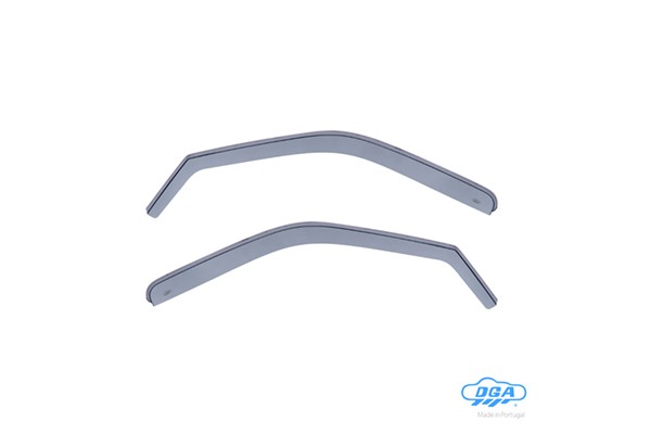 Dga - Ανεμοθραύστες Εμπρός Τύπου Φιμέ Για Ford Fiesta 1988-1995 5πορτο Υλικό Πλαστικό - 2 τεμ. (ANEM.DGA08007)