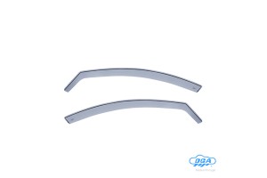 Dga - Ανεμοθραύστες Εμπρός Παραθύρων Τύπου Φιμέ Για Mazda 3 (BL) 2009-2013 4πορτο / 5πορτο Υλικό Plexiglass - 2 τεμ. (DGA14029)