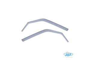 Dga - Ανεμοθραύστες Εμπρός Παραθύρων Τύπου Φιμέ Για Mitsubishi Pajero / Montero / Shogun (V60) 2000-2006 5πορτο Υλικό Plexiglass - 2 τεμ. (DGA16019)