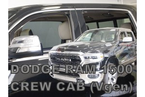 Dodge Ram 1500 Crew Cab (ΔΙΠΛΟΚΑΜΠΙΝΟ) 4D 2019+ Σετ Ανεμοθραυστες Αυτοκινητου Απο Ευκαμπτο Φιμε Πλαστικο Heko - 4 ΤΕΜ.