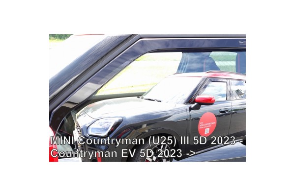 Ανεμοθραυστες Για Mini Countryman U25 5D 2023+ / Countryman Ev 5D 2023+ - Ζευγαρι Αυτοκινητου Απο Ευκαμπτο Φιμε Πλαστικο Heko - 2 ΤΕΜ.