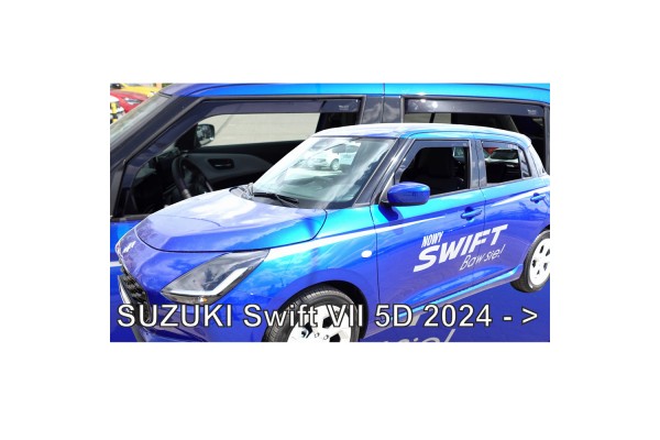 Ανεμοθραυστες Για Suzuki Swift 5D 2024+ Σετ Αυτοκινητου Απο Ευκαμπτο Φιμε Πλαστικο Heko - 4 ΤΕΜ.