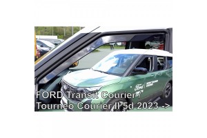 Ανεμοθραυστες Για Ford Transit Courier / Tourneo Courier 5D 2023+ Σετ Αυτοκινητου Απο Ευκαμπτο Φιμε Πλαστικο Heko - 4 Τεμ