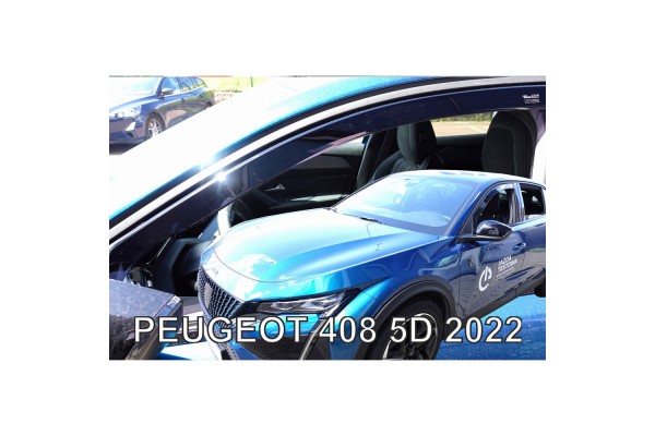 Ανεμοθραυστες Για Peugeot 408 5D 2022+ - Ζευγαρι Αυτοκινητου Απο Ευκαμπτο Φιμε Πλαστικο Heko - 2 ΤΕΜ.