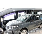 Ανεμοθραυστες Για Nissan Townstar 5D 2021+ Σετ Αυτοκινητου Απο Ευκαμπτο Φιμε Πλαστικο Heko - 4 Τεμ