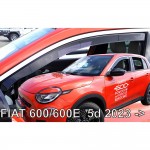 Ανεμοθραυστες Για Fiat 600/600E 5D 2023+ Σετ Αυτοκινητου Απο Ευκαμπτο Φιμε Πλαστικο Heko - 4 ΤΕΜ.