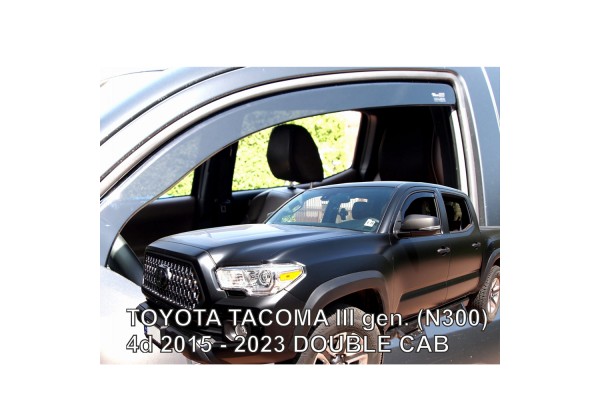 Ανεμοθραυστες Για Toyota Tacoma N300 4D Double Cab 2015-2023- Ζευγαρι Αυτοκινητου Απο Ευκαμπτο Φιμε Πλαστικο Heko - 2 ΤΕΜ.