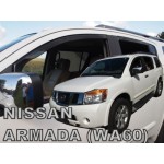 Nissan Armada WA60 5D 2004-2016​ Σετ Ανεμοθραυστες Αυτοκινητου Απο Ευκαμπτο Φιμε Πλαστικο Heko - 4 ΤΕΜ.