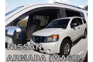 Nissan Armada WA60 5D 2004-2016​ Σετ Ανεμοθραυστες Αυτοκινητου Απο Ευκαμπτο Φιμε Πλαστικο Heko - 4 ΤΕΜ.