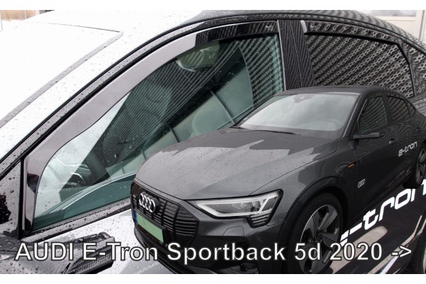 Audi E-TRON Sportback 5D 2020+ΣΕΤ Ανεμοθραυστες Αυτοκινητου Απο Ευκαμπτο Φιμε Πλαστικο Heko - 4 ΤΕΜ.