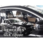 Heko - Ανεμοθραύστες Παραθύρων Για Mercedes Benz GLE-Class Coupe (C292) 2016 > 2019 5πορτο Υλικό Acrylic Χρώμα Φιμέ - 2 τεμ. (ΑΝΕΜ.23602)