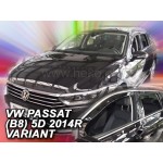 Vw Passat 5D Variant 2014+ Σετ Ανεμοθραυστες Αυτοκινητου Απο Ευκαμπτο Φιμε Πλαστικο Heko - 4 ΤΕΜ.