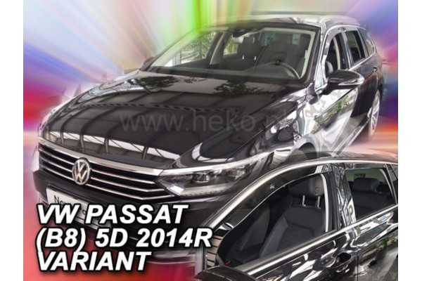 Vw Passat 5D Variant 2014+ Σετ Ανεμοθραυστες Αυτοκινητου Απο Ευκαμπτο Φιμε Πλαστικο Heko - 4 ΤΕΜ.