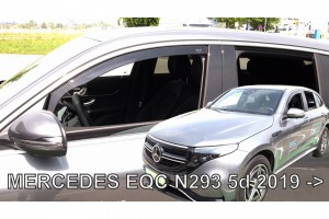Mercedes Eqc N293 5D 2019+ΖΕΥΓΑΡΙ Ανεμοθραυστες Απο Ευκαμπτο Φιμε Πλαστικο Heko - 2 ΤΕΜ.