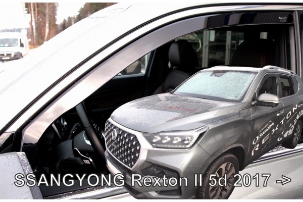 Ssangyong Rexton 5D 2017+ Ζευγαρι Ανεμοθραυστες Απο Ευκαμπτο Φιμε Πλαστικο Heko - 2 ΤΕΜ.