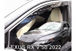 Lexus Rx V 5D 2022+ ​ΖΕΥΓΑΡΙ Ανεμοθραυστες Απο Ευκαμπτο Φιμε Πλαστικο Heko - 2 ΤΕΜ.
