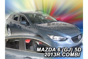 Mazda 6 Gj 5D Combi 08/2013+ Σετ Ανεμοθραυστες Αυτοκινητου Απο Ευκαμπτο Φιμε Πλαστικο Heko - 4 ΤΕΜ.