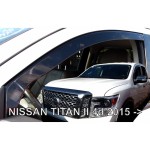 Nissan Titan 4D 2015+ Ζευγαρι Ανεμοθραυστες Απο Ευκαμπτο Φιμε Πλαστικο Heko - 2 ΤΕΜ.