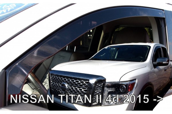 Nissan Titan 4D 2015+ Ζευγαρι Ανεμοθραυστες Απο Ευκαμπτο Φιμε Πλαστικο Heko - 2 ΤΕΜ.