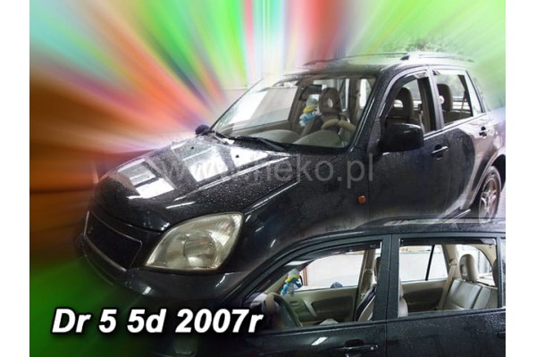 Dr 5 Motor 5D 2007+ Σετ Ανεμοθραυστες Αυτοκινητου Απο Ευκαμπτο Φιμε Πλαστικο Heko - 4 ΤΕΜ.