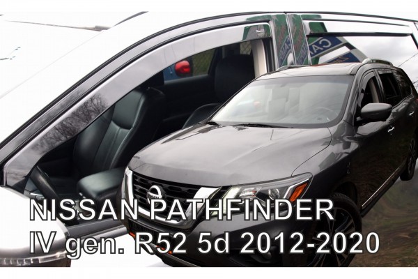 Nissan Pathfinder Iv R52 5D 2012-2020 Σετ Ανεμοθραυστες Αυτοκινητου Απο Ευκαμπτο Φιμε Πλαστικο Heko - 4 ΤΕΜ.