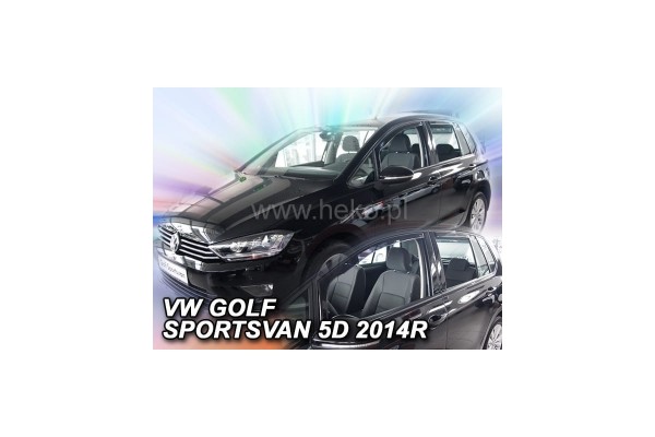 Ανεμοθραυστες Για Vw Golf Sportsvan 5D 2014+ Σετ Αυτοκινητου Απο Ευκαμπτο Φιμε Πλαστικο Heko - 4 ΤΕΜ.