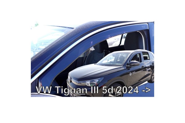 Ανεμοθραυστες Για Vw Tiguan 5D 2024+ Ζευγαρι Απο Ευκαμπτο Φιμε Πλαστικο Heko - 2 ΤΕΜ.