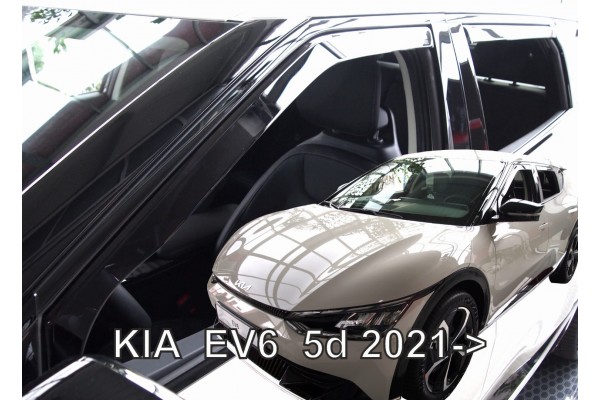 Kia EV6 5D 2021+ Σετ Ανεμοθραυστες Αυτοκινητου Απο Ευκαμπτο Φιμε Πλαστικο Heko - 4 ΤΕΜ.