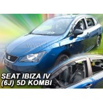 Seat Ibiza 5D 2008+ Combiσετ Ανεμοθραυστες Αυτοκινητου Απο Ευκαμπτο Φιμε Πλαστικο Heko - 4 ΤΕΜ.