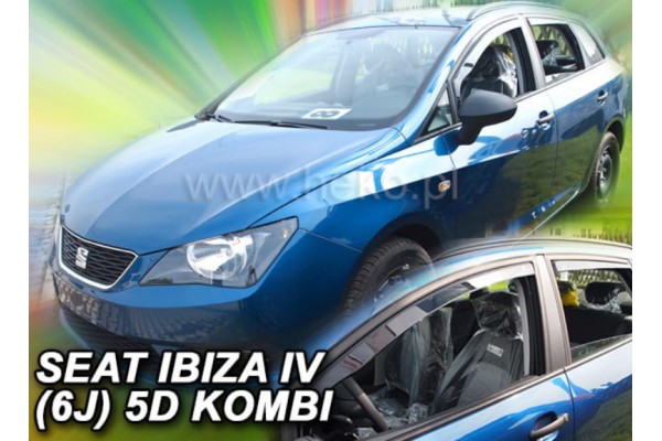 Seat Ibiza 5D 2008+ Combiσετ Ανεμοθραυστες Αυτοκινητου Απο Ευκαμπτο Φιμε Πλαστικο Heko - 4 ΤΕΜ.