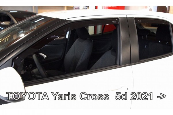 Toyota Yaris Cross 5D 2021+ΣΕΤ Ανεμοθραυστες Αυτοκινητου Απο Ευκαμπτο Φιμε Πλαστικο Heko - 4 ΤΕΜ.