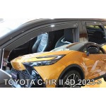 Ανεμοθραυστες Για Toyota C-HR 5D 2023+ Ζευγαρι Απο Ευκαμπτο Φιμε Πλαστικο Heko - 2 Τεμ