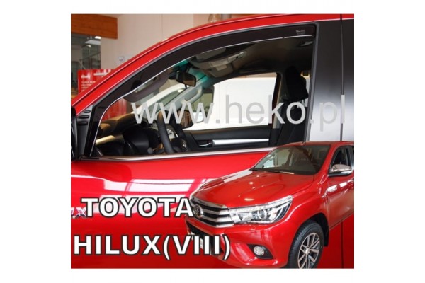 Heko Σετ Ανεμοθραύστες Μπροστινοί για Toyota Hilux VIII 4D Διπλοκάμπινο 2015 2τμχ