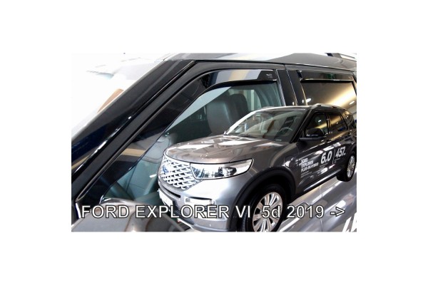 Ανεμοθραυστες Για Ford Explorer Ev 5D (ΗΛΕΚΤΡΙΚΟ) 2023+ Σετ Αυτοκινητου Απο Ευκαμπτο Φιμε Πλαστικο Heko - 4 Τεμ
